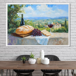 Tuscan Feast Panorama - NicheCanvas