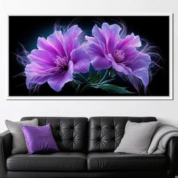 Fluffy Alien Flowers - Tooples Art - NicheCanvas