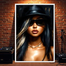 Chic Shadows Portrait Illusion - NicheCanvas