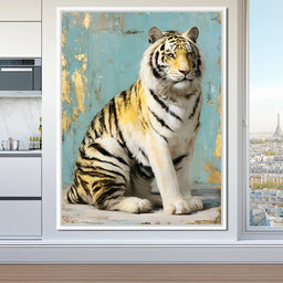 Regal Tiger Portrait Elegance - NicheCanvas