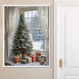 Winter Festival by the Window - NicheCanvas