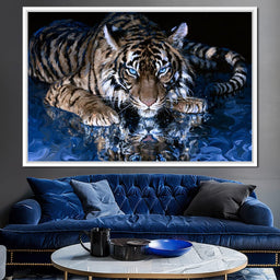 Silent Tiger of the Deep Water - NicheCanvas