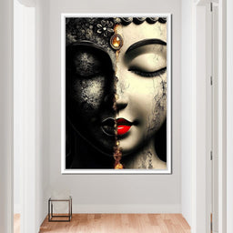 Duality of Tranquil Visages - NicheCanvas