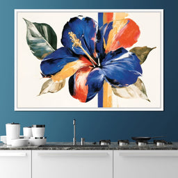Vibrant Petals Resting On Vertical Light - NicheCanvas