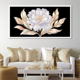 Elegant Ivory Petal Radiance - NicheCanvas