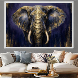 Regal Gold Elephant Majesty - NicheCanvas