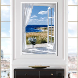 Ocean Breeze Through Open Window - NicheCanvas