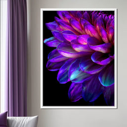 Electric Violet Petal Reverie - NicheCanvas