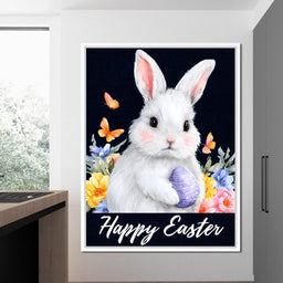 Spring Bunny With Egg Easter - NicheCanvas