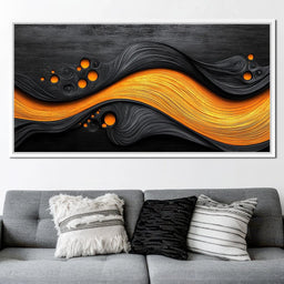 Noir & Gold Symphony - TooplesArt - NicheCanvas