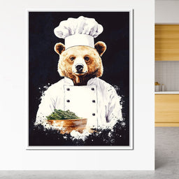Chef Bear Culinary Delight - NicheCanvas