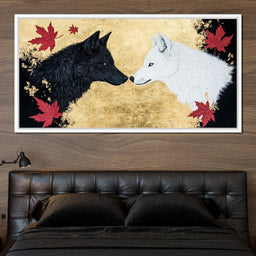 Opposite Wolves - NicheCanvas