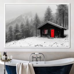 Cabin Solitude Winter Tale - NicheCanvas