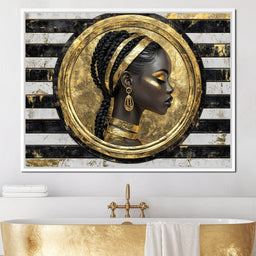 Golden Regal Afro Majesty - NicheCanvas