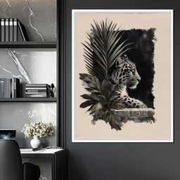 Feline Watch Over Stone Wall - NicheCanvas
