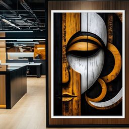 Golden Lattice of Reflection - NicheCanvas