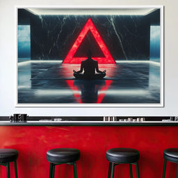 Silent Reflection Triangle - NicheCanvas