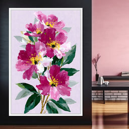 Pink Peony Garden - NicheCanvas
