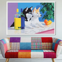 Canine Reflections and Citrus - NicheCanvas