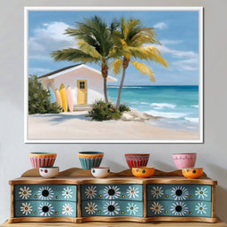 Tropical Breeze Shack Escape - NicheCanvas