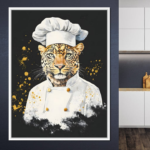 Leopard Gourmet Elegance Canvas Print