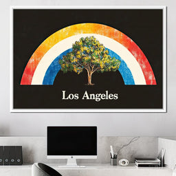 Los Angeles Rainbow Grove of Dreams - NicheCanvas