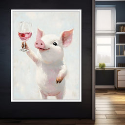 Porcine Toast of Joy - NicheCanvas