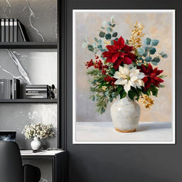 Holiday Poinsettia Bouquet Oil - NicheCanvas