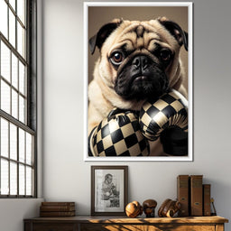 Pug Pugilist - NicheCanvas