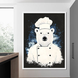 Polar Bear Chef Culinary Dreams - NicheCanvas
