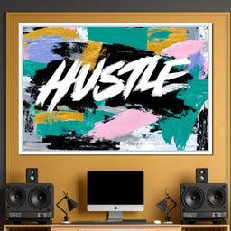 Hustle Bold Brush Energy Burst - NicheCanvas