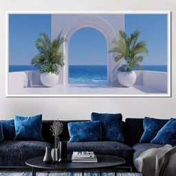 Sunlit Coastal Archway Escape - NicheCanvas
