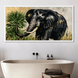 Silent Monarch of the Gilded Savanna - NicheCanvas