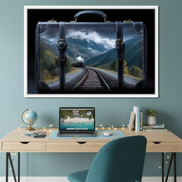 Mountain Rail Journey Escape - NicheCanvas