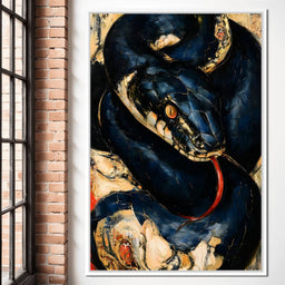 Coiled Ancient Predator Rising - NicheCanvas