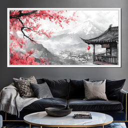 Cherry Blossom Landscape - NicheCanvas