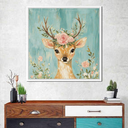 Gentle Fawn Floral Crown - NicheCanvas