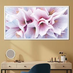 Blush Amaryllis Frostlight - TooplesArt - NicheCanvas