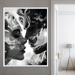 Luminous Liquid Kisses - NicheCanvas