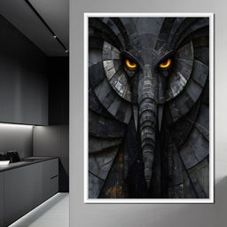 Obsidian Elephant Guardian - NicheCanvas