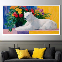 Polar Tranquility with Blooms - NicheCanvas