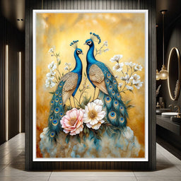 Peacock Serenade - TooplesArt - NicheCanvas