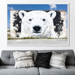 Street Art - Polar Bear - NicheCanvas