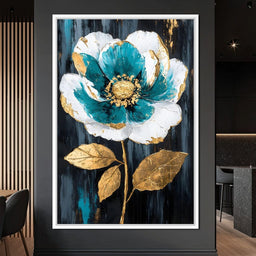 Golden Petal Repose - NicheCanvas