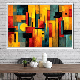 Geometric Dawn Spectrum - NicheCanvas