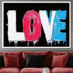 Colorful Expression of Love - NicheCanvas