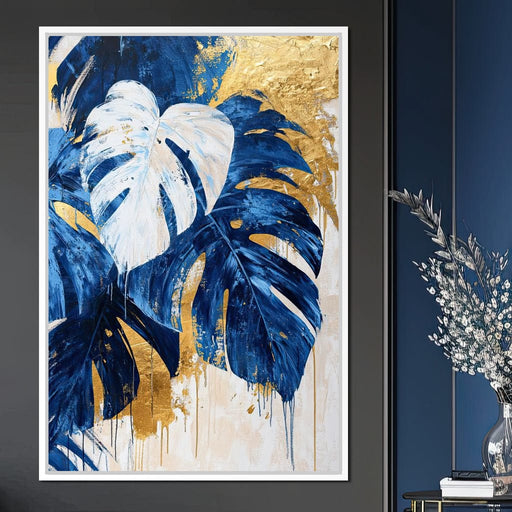 Golden & Blue Oasis Canvas Print