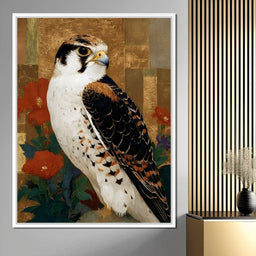 Golden Peregrine Elegance - NicheCanvas
