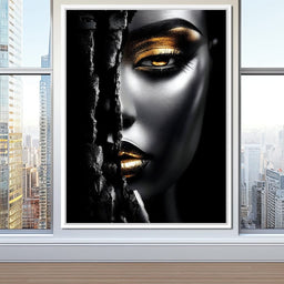 Golden Shadows Elegance - NicheCanvas