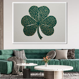 Clover Gold Leaf Charm - NicheCanvas